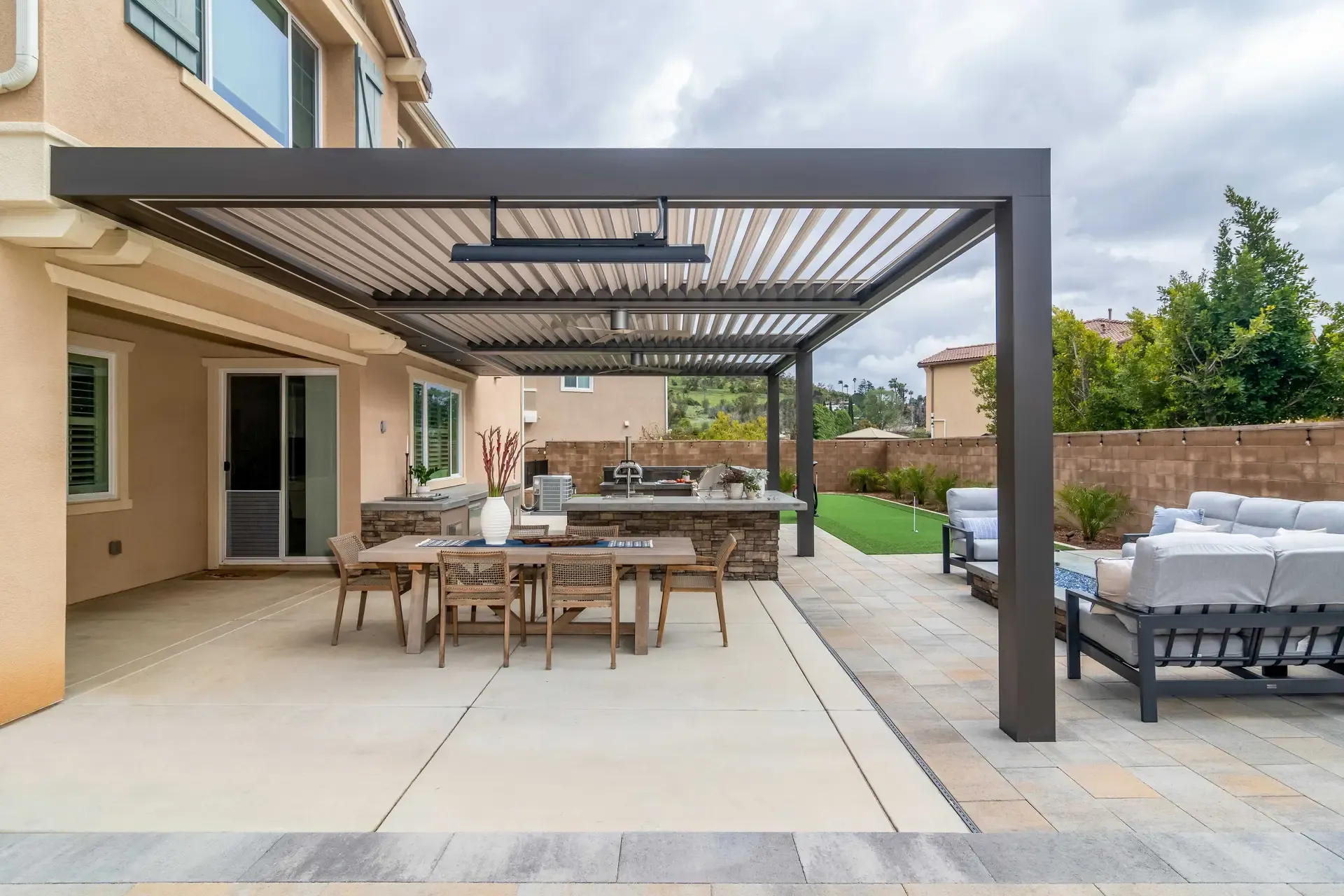 Premium outdoor pergola installation